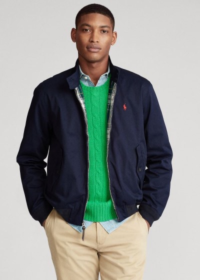 Men's Polo Ralph Lauren Cotton Twill Jackets | 986453RCG